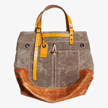 BENZIN TOTE LEATHER BOTTOM - HAVIE MNFCT.