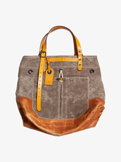 BENZIN TOTE LEATHER BOTTOM - HAVIE MNFCT.