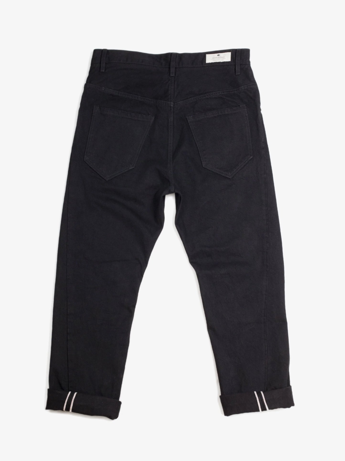 BLACK SELVEDGE DENIM PANTS - HAVIE MNFCT.