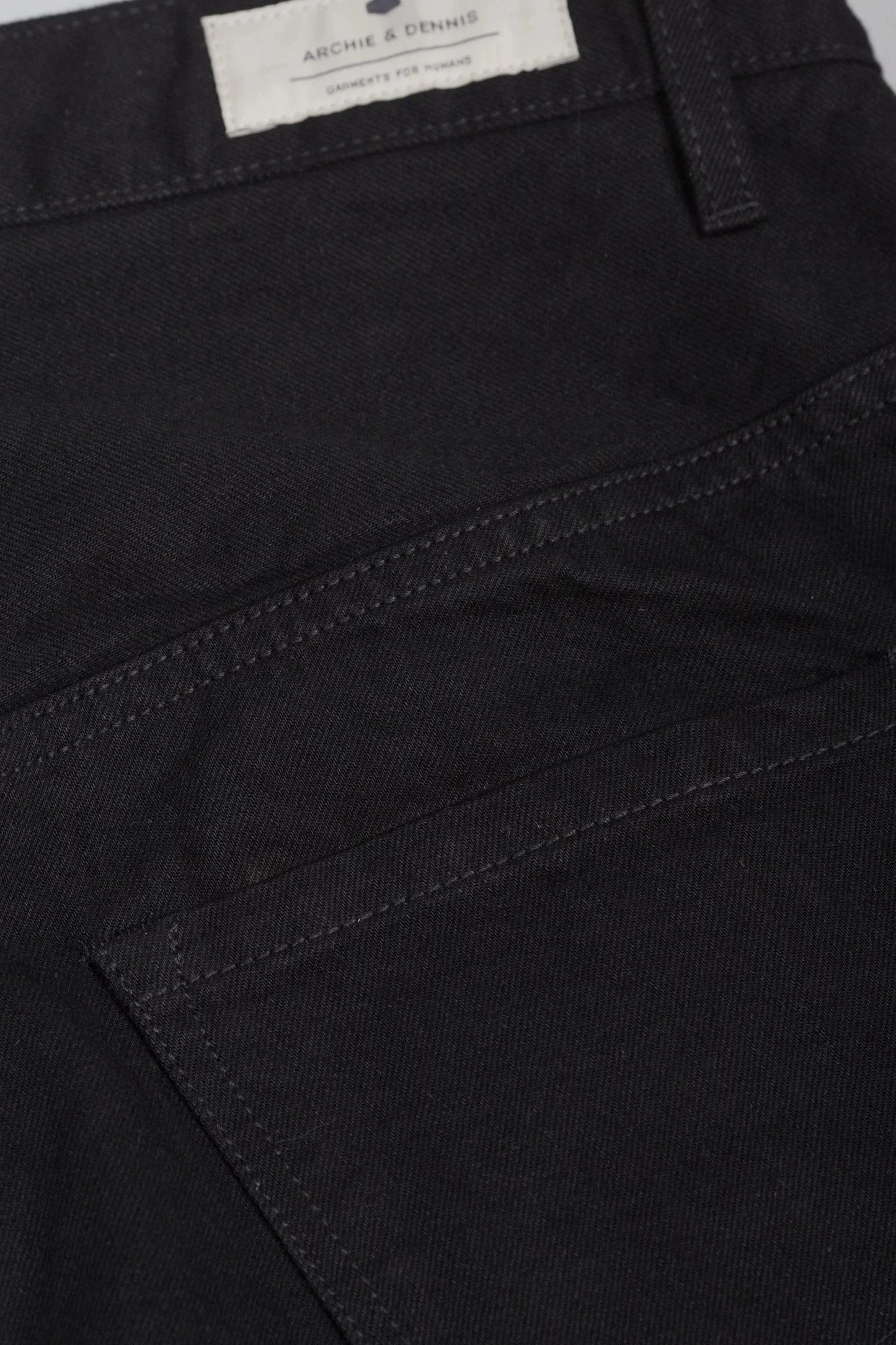 MEN'S DESIGNER BLACK SELVAGE JEANS – COTTON DENIM PANTS - ARCHIE MEN'S DESIGNER BLACK SELVAGE JEANS – COTTON DENIM PANTS - ARCHIE