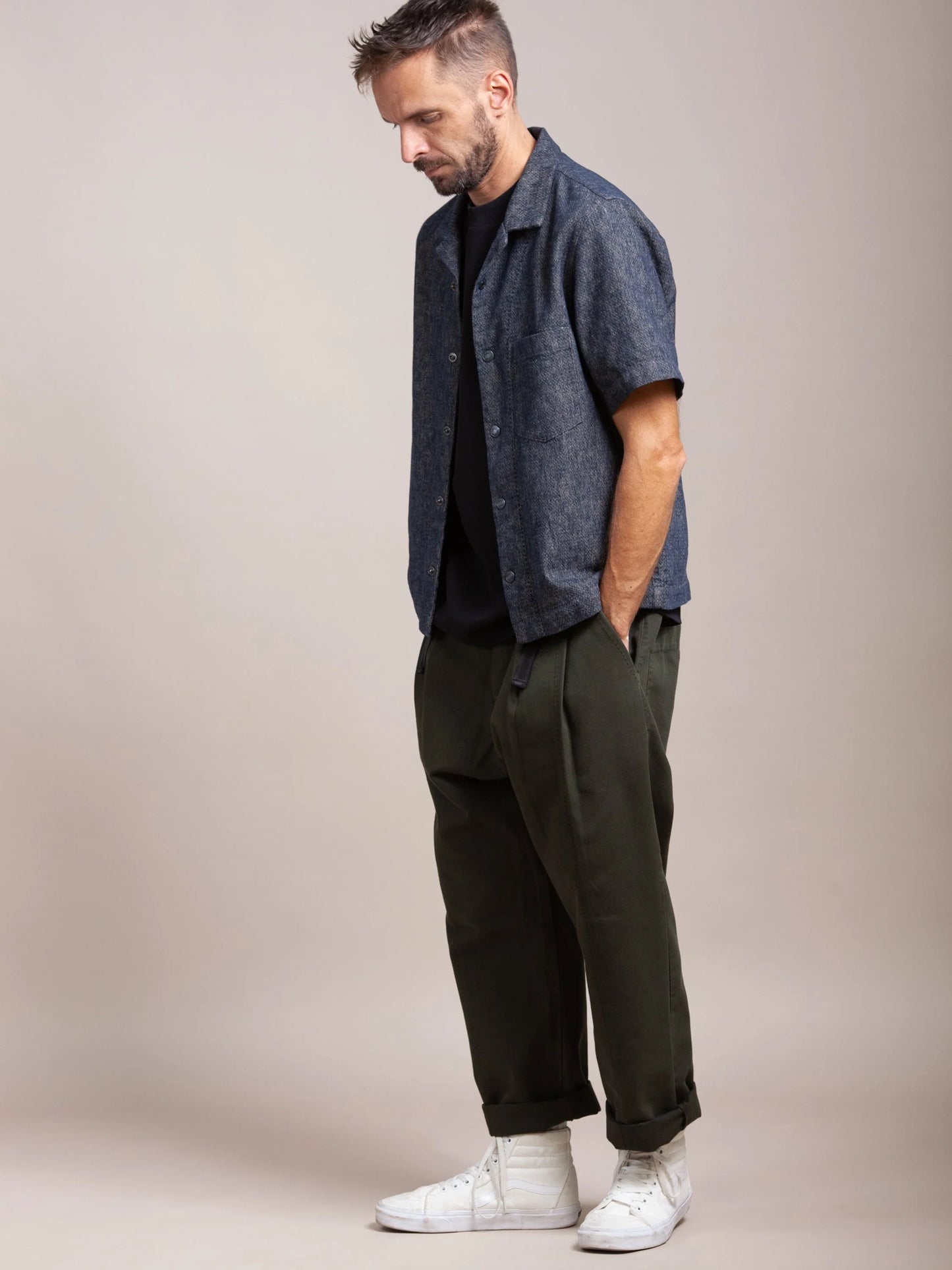 GRAY BOWLING SHIRT - HAVIE MNFCT.