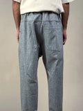 LIGHT GREY HERRINGBONE PATTON PANTS - HAVIE MNFCT.