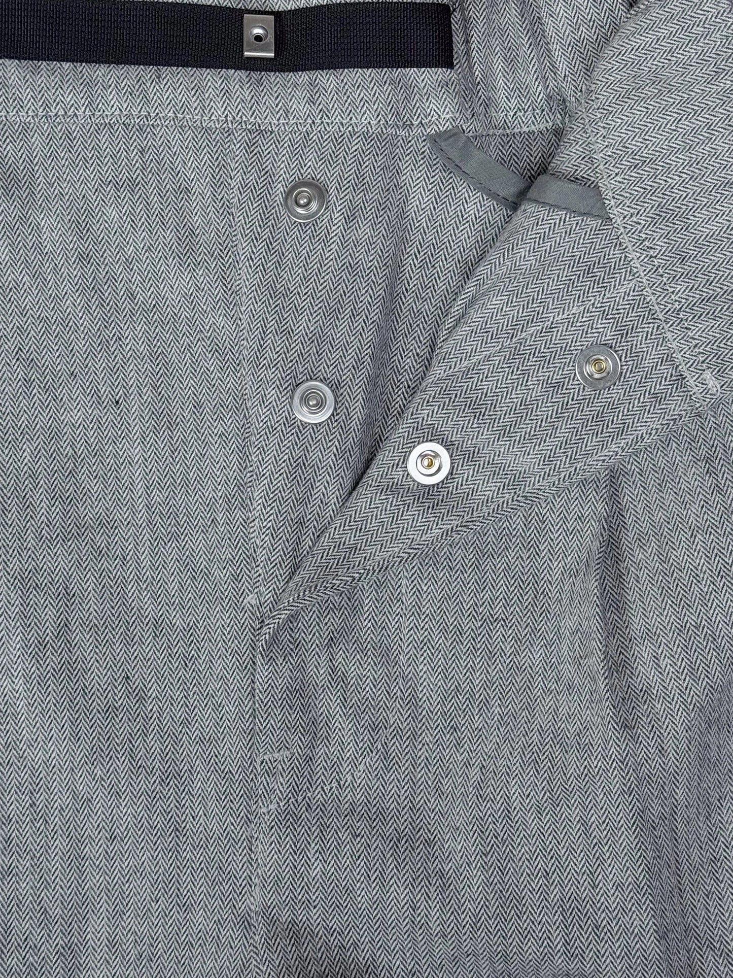 LIGHT GREY HERRINGBONE PATTON PANTS - HAVIE MNFCT.