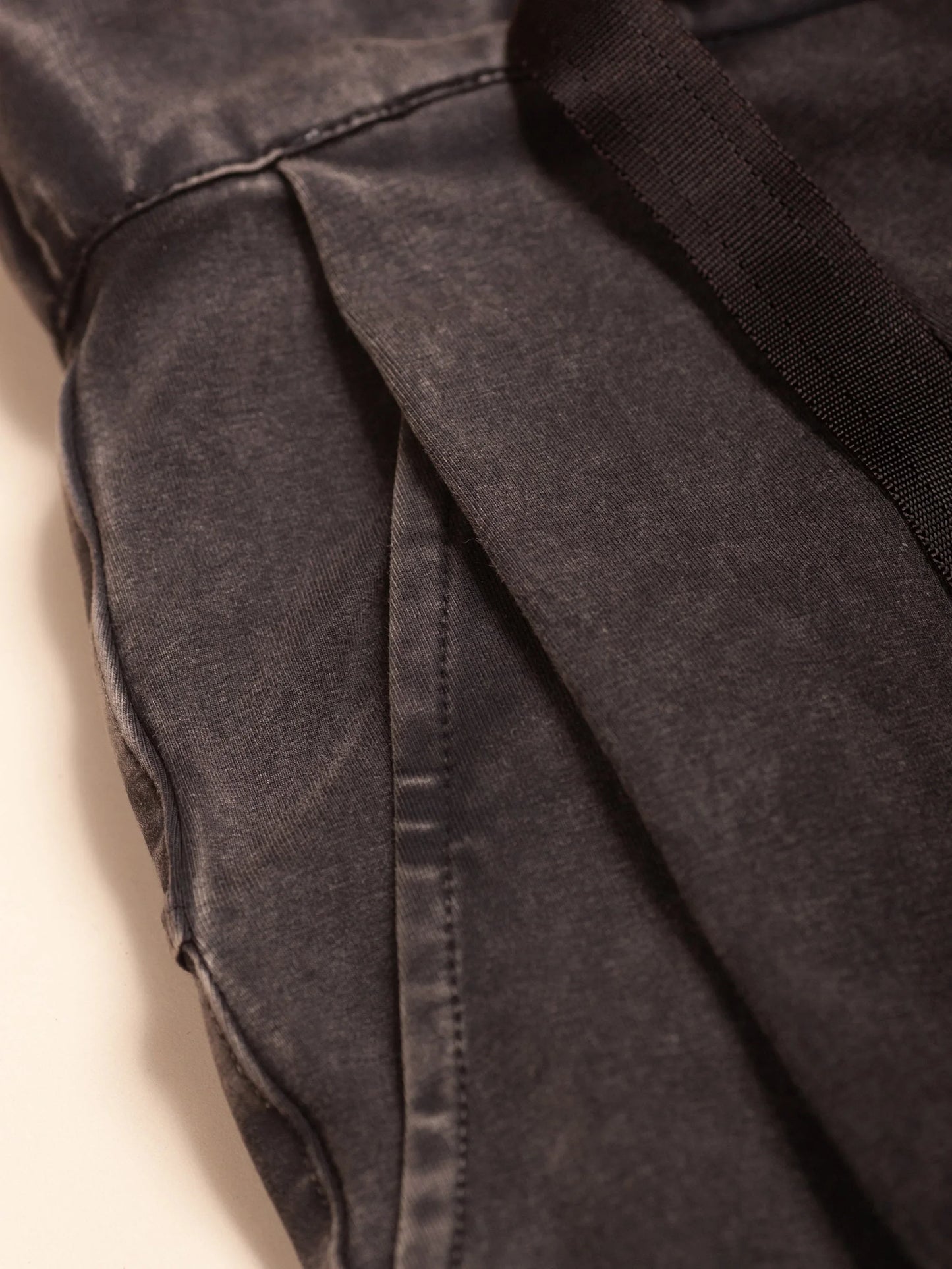 PATTON WASHED BLACK SHORTS - HAVIE MNFCT.