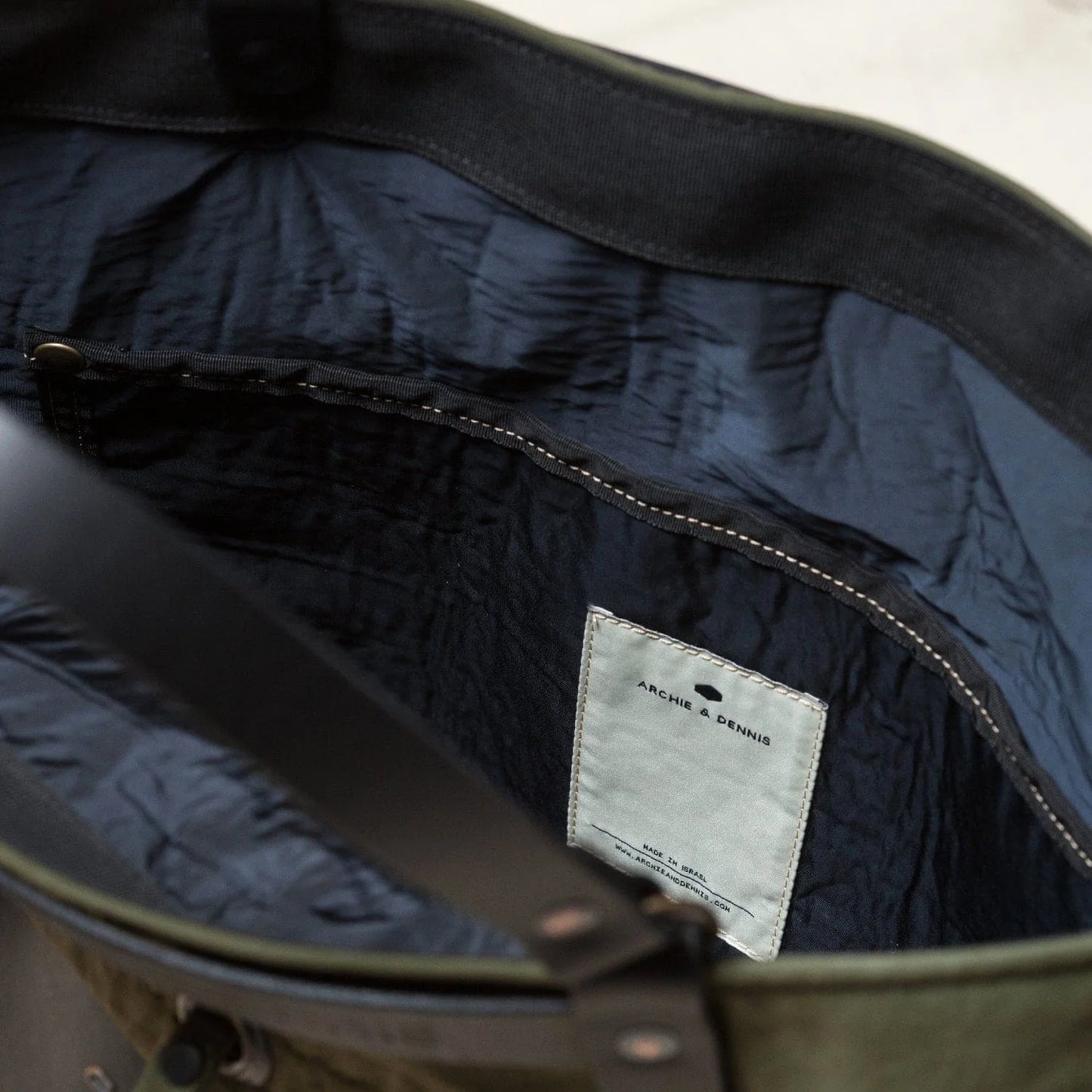 BENZIN TOTE WASHED GREEN - HAVIE MNFCT.