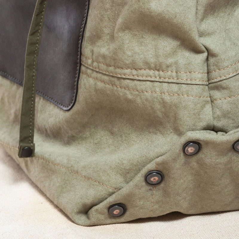 BENZIN TOTE WASHED GREEN - HAVIE MNFCT.