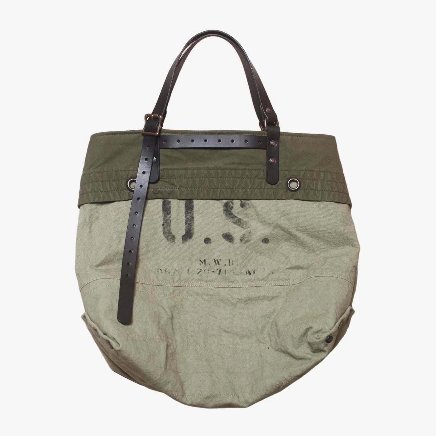 BENZIN TOTE WASHED GREEN - HAVIE MNFCT.