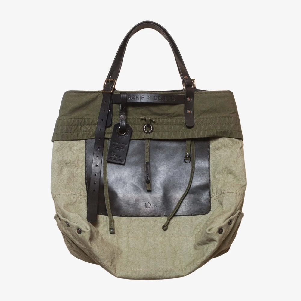 BENZIN TOTE WASHED GREEN - HAVIE MNFCT.
