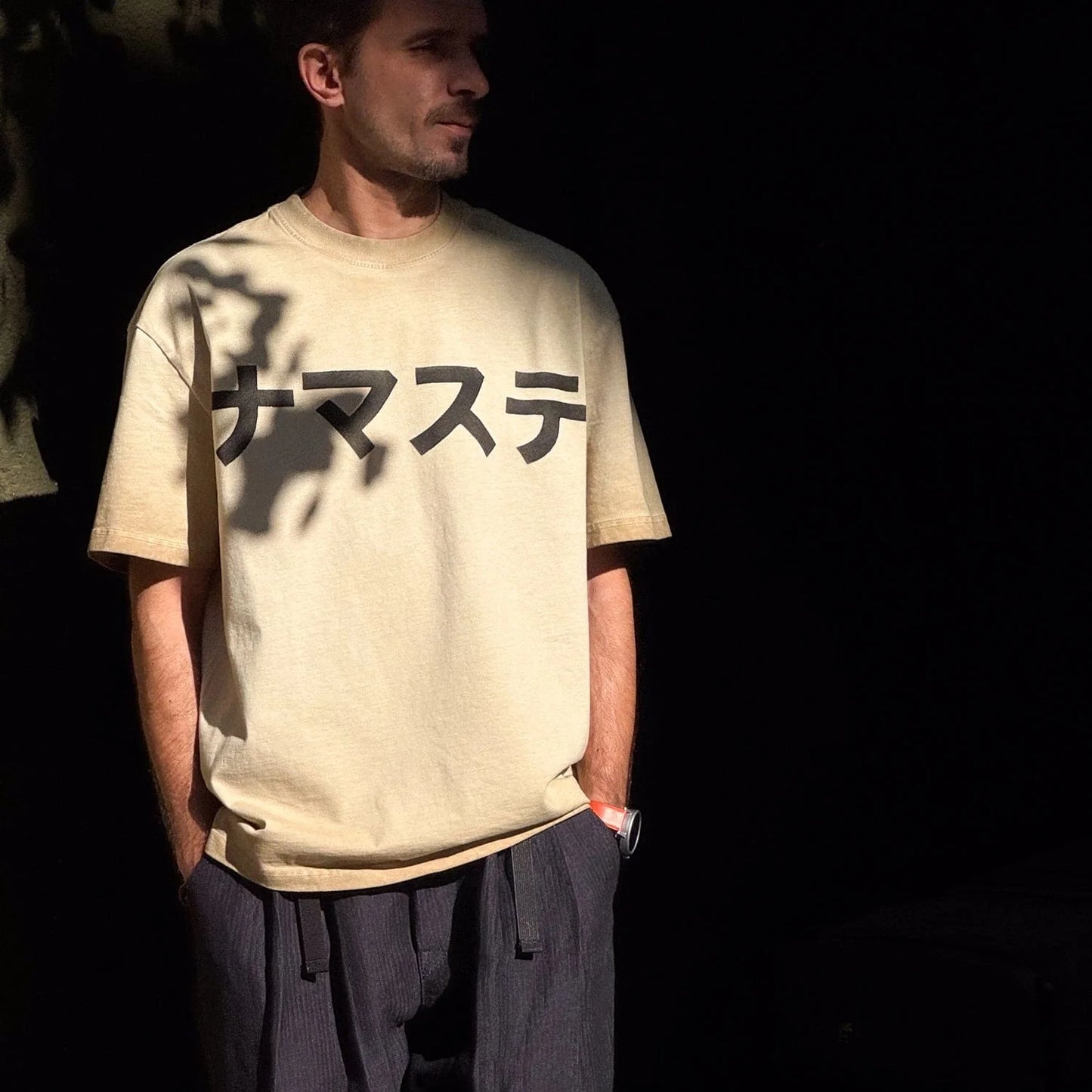 NAMASTE T-SHIRT SAND FADE - HAVIE MNFCT.