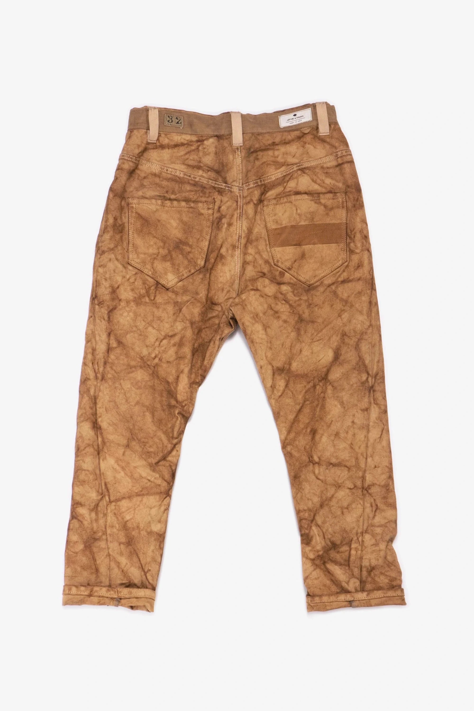 ガチレア rust 開眼pants MEN'S DESIGNER RUST CANVAS CARROT PANTS – UPCYCLED MILITARY CANVAS