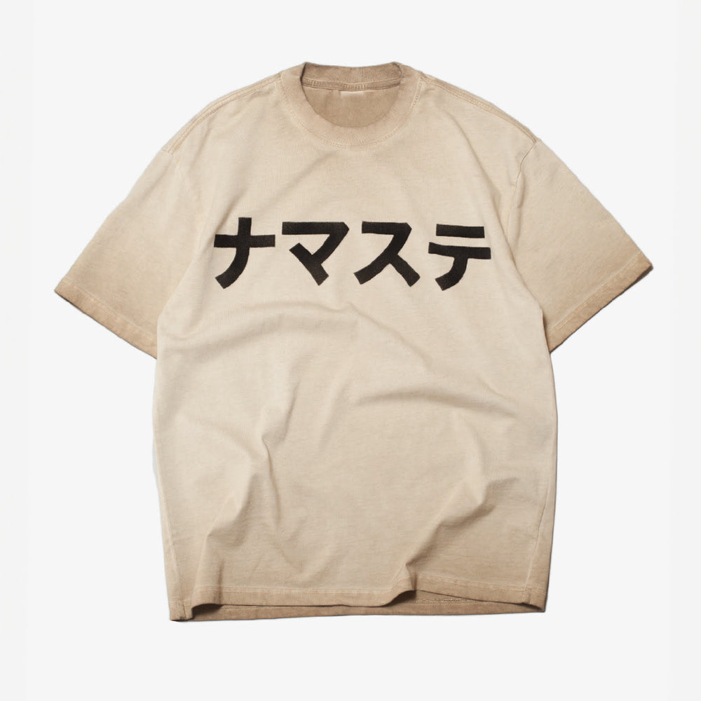 NAMASTE T-SHIRT SAND FADE