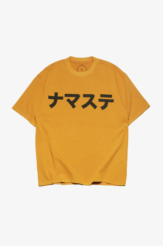 NAMASTE T-SHIRT AMBER ORANGE