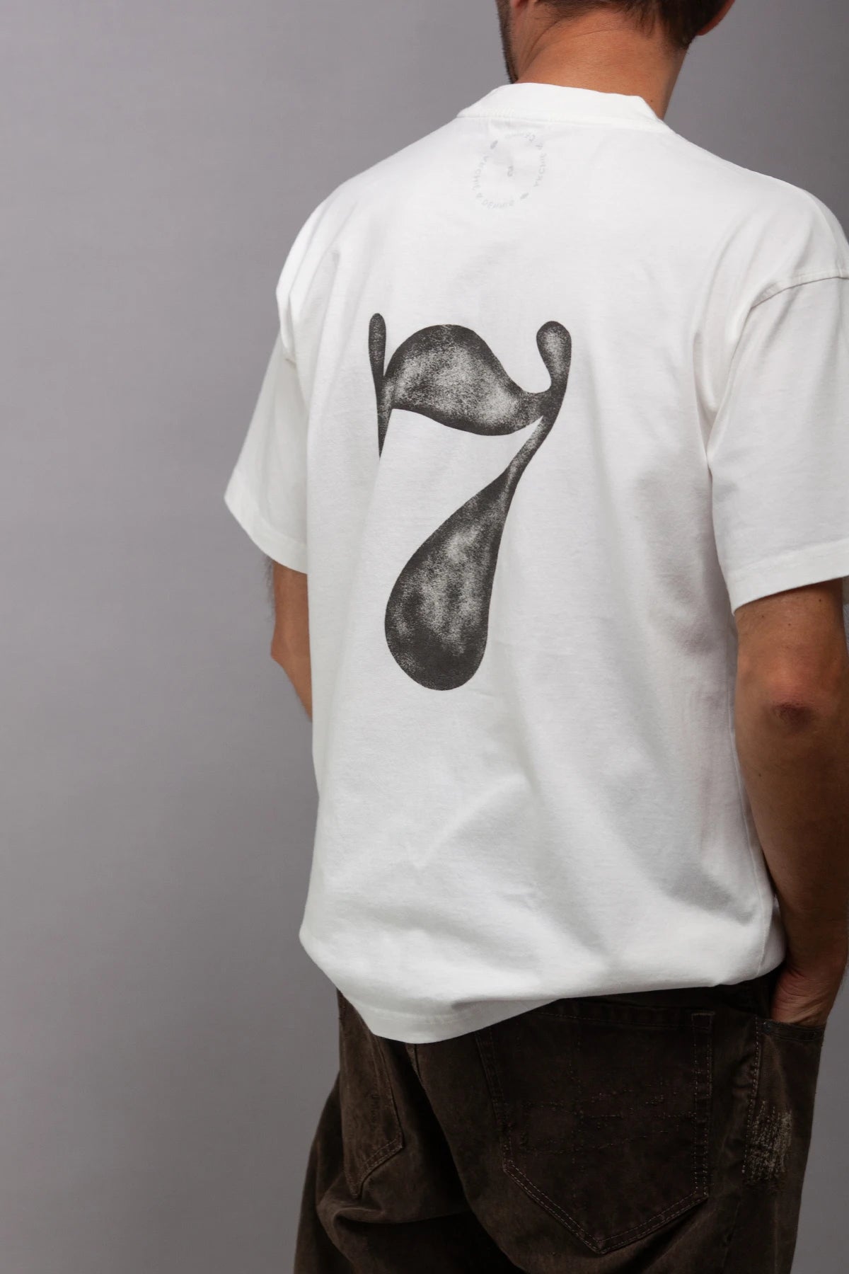 WHITE LUCKY NUMBER TEE