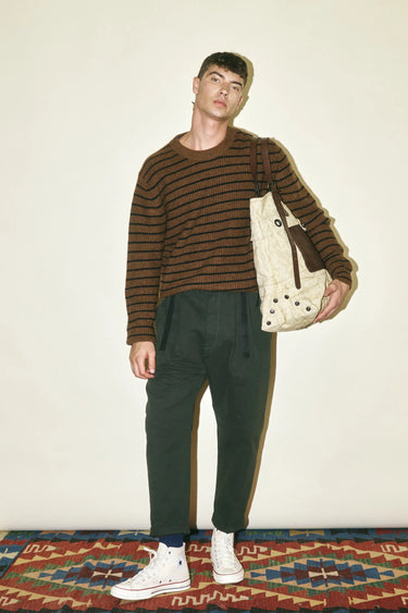 CEDAR STRIPED CASHMERE SWEATER