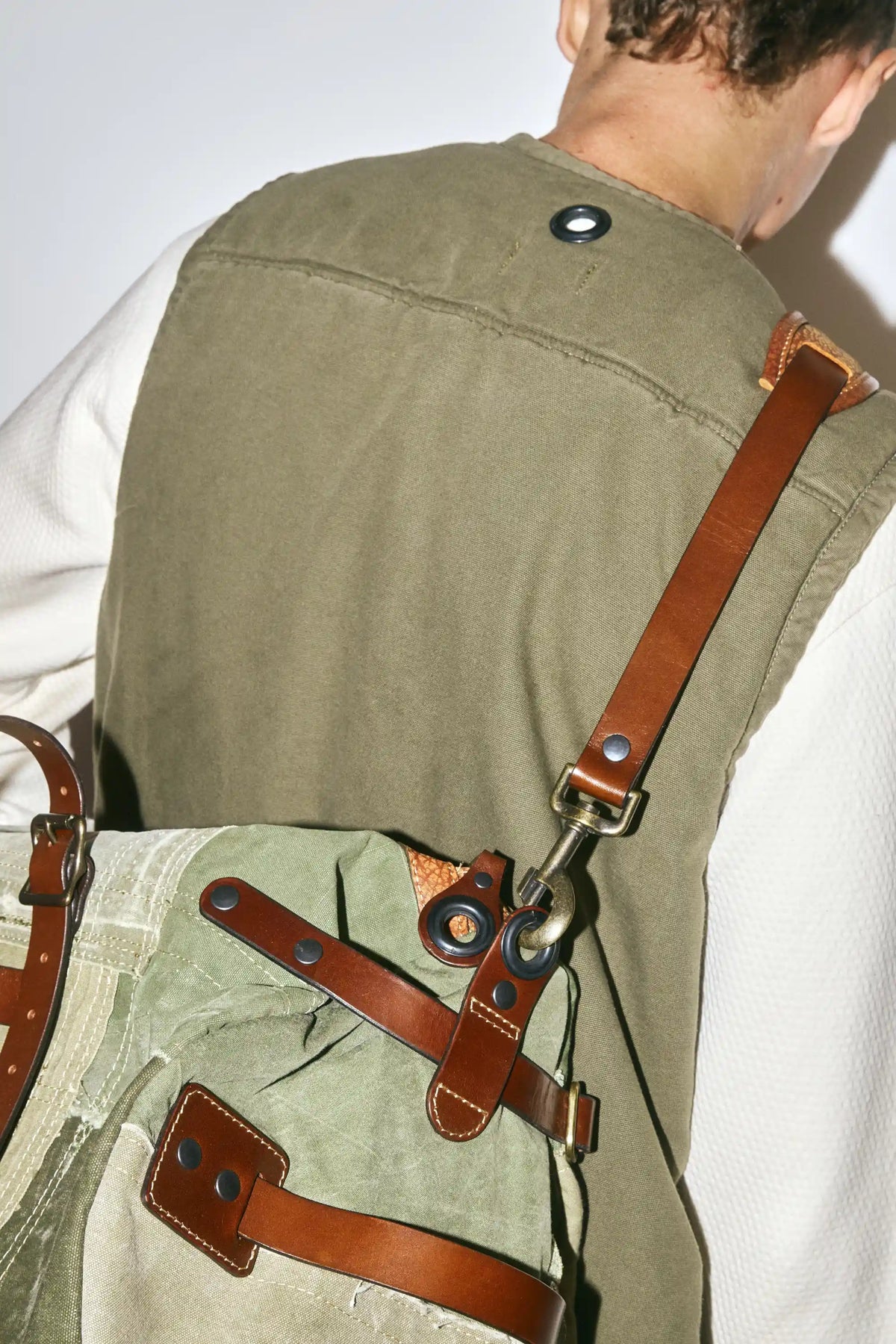 GREEN QUILTED VEST