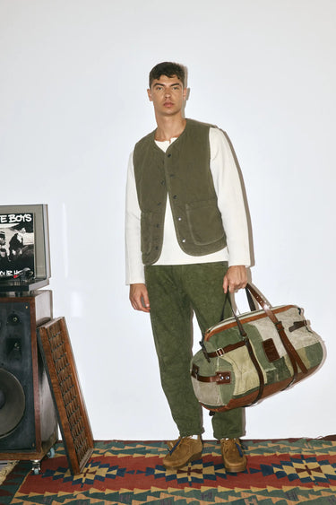 GREEN QUILTED VEST