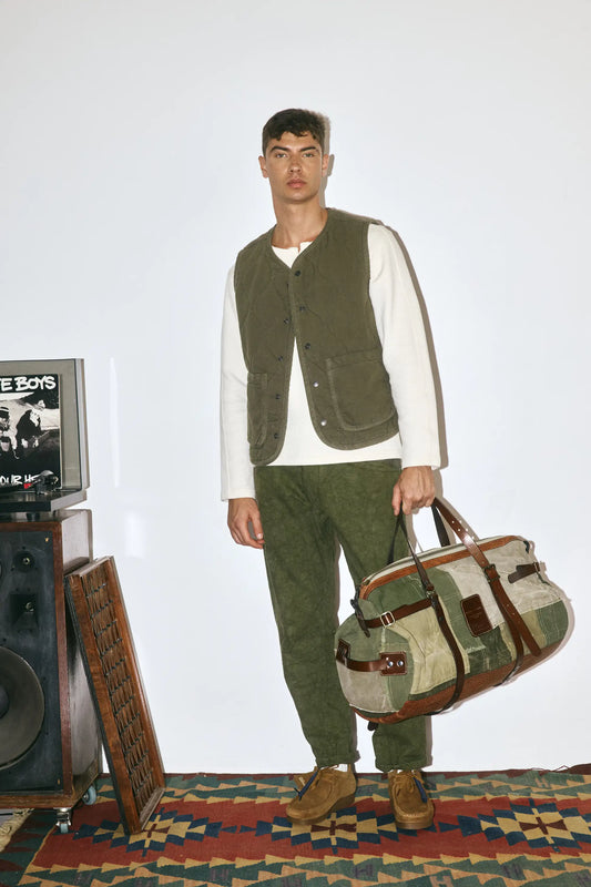 GREEN QUILTED VEST