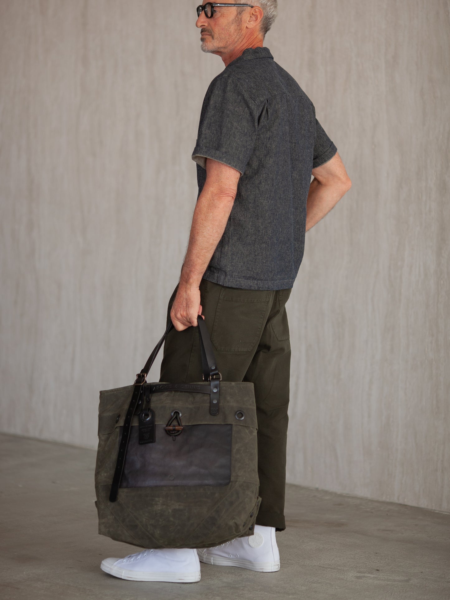 BENZIN TOTE DARK GREEN - HAVIE MNFCT.
